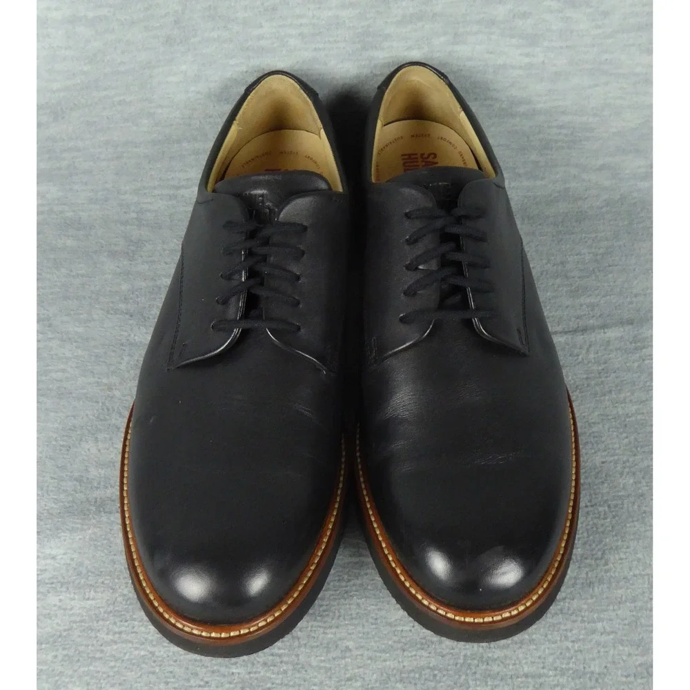 Samuel Hubbard Founder Oxford Shoes Mens 9.5 W Black Leather Comfort Casual